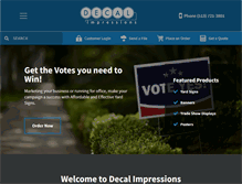Tablet Screenshot of decalimpressions.com